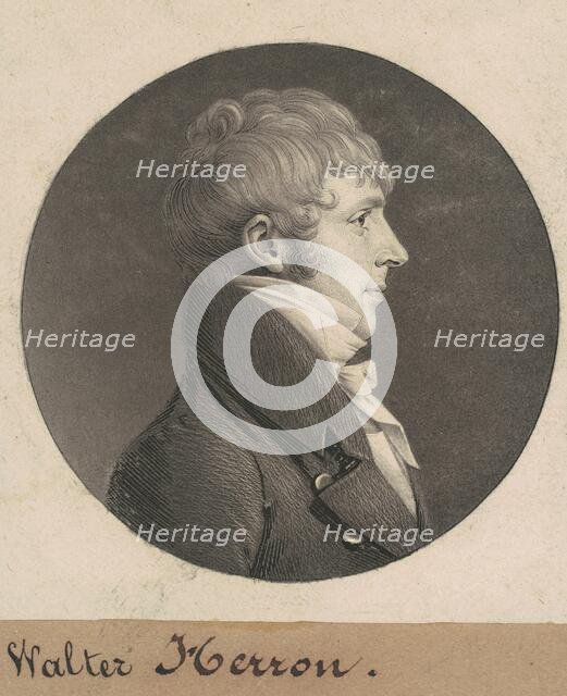 Walter Herron, 1808. Creator: Charles Balthazar Julien Févret de Saint-Mémin.