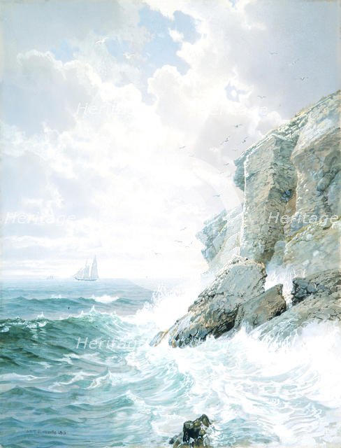 Purgatory Cliff, 1876. Creator: William Trost Richards.