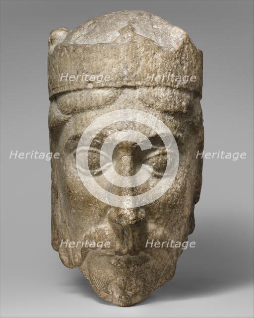 Head of a King, French, ca. 1150-75. Creator: Unknown.