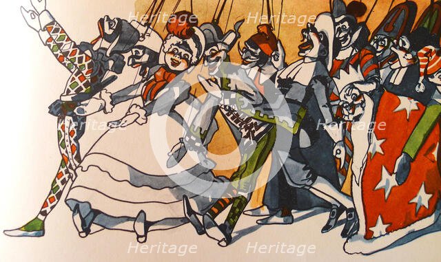 Puppets, 1911.  Creator: Attilio Mussino.