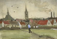 View of The Hague with Nieuwe Kerk, 1882. Creator: Gogh, Vincent, van (1853-1890).