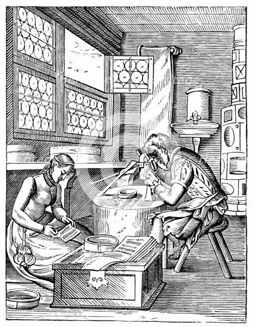 The Clasp Maker's Workshop, 16th century. Artist: Jost Amman