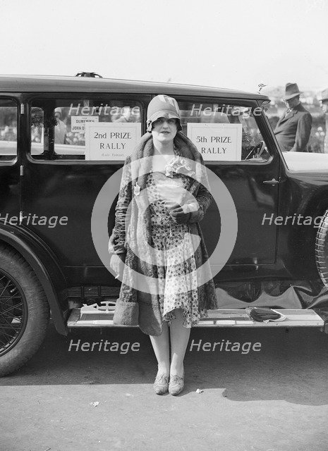Miss RH Boyle with her Arrol-Aster 17-50 at the Southport Rally, 1928. Artist: Bill Brunell.