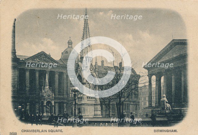 Chamberlain Square, Birmingham, c1905. Artist: Unknown.