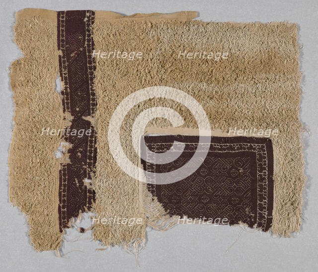 Fragment, Egypt, Roman period (30 B.C.- 641 A.D.)/Arab period (641-969)/Fatimid period (969... Creator: Unknown.