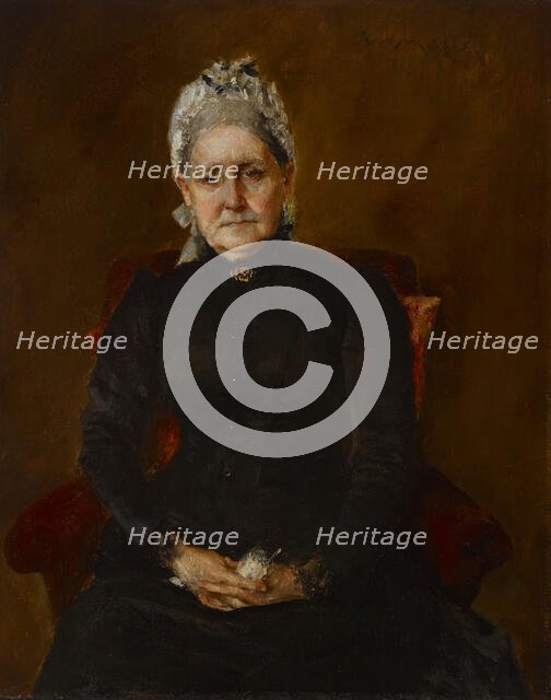 Portrait of My Mother (Sarah Swaim Chase), 1892. Creator: William Merritt Chase.