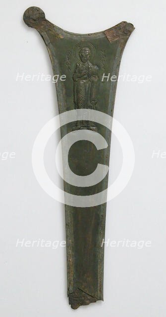 Cross Fragment with Saint John the Theologian, Byzantine, 11th century. Creator: Unknown.