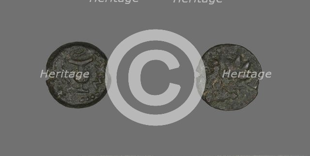 Coin Depicting a Vase, 67-68. Creator: Unknown.