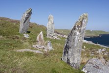 Standing stones, Great Bernera, Isle of Lewis, Outer Hebrides, Scotland, 2009.