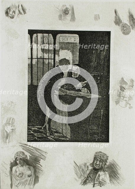 Juif et Chrétien, 1891. Creator: Félicien Rops.