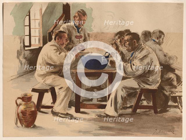 La Soupe à la Chambrée, 1899. Creator: Jacques Baseilhac (French, 1874-1903); Imprimerie Champenois.