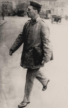 Karl Liebknecht as a soldier, 1915. Creator: Anonymous.