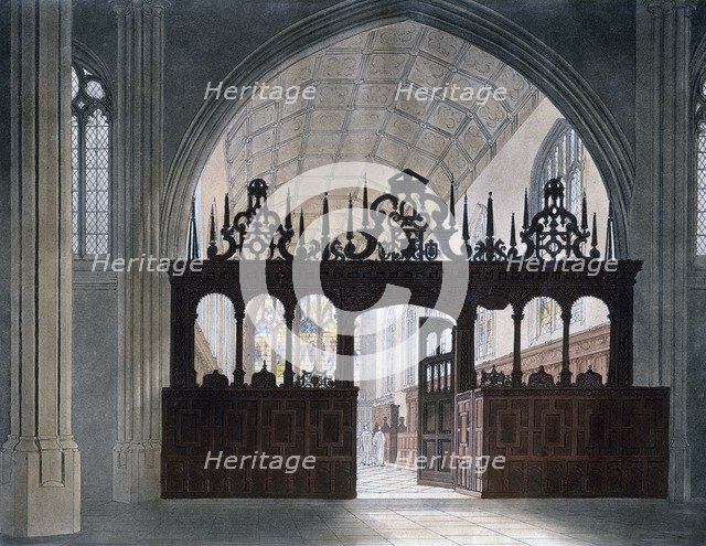 Wadham College Chapel, Oxford University, 19th century.Artist: J Bluck