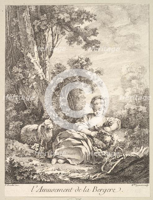 The Amusement of a Shepherd Girl. Creator: Marie Madeleine Igonet.