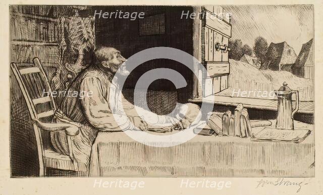 The Student, 1889. Creator: William Strang.