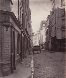Rue de la Bûcherie, du cul de sac Saint-Ambroise (fifth arrondissement), 1866-1868. Creator: Charles Marville.