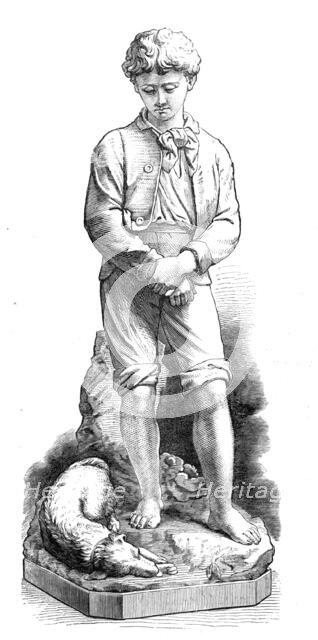 "Parted Friends" by G. Halse, from the Royal Academy Exhibition of last year, 1874. Creator: Unknown.