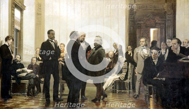 Slavonic composers, 1871-1872. Artist: Repin, Ilya Yefimovich (1844-1930)