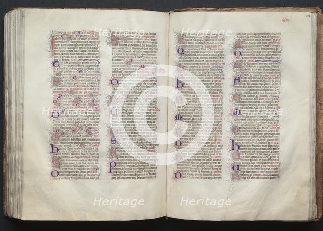 The Gotha Missal: Fol. 138r, Text, c. 1375. Creator: Master of the Boqueteaux (French); Workshop, and.
