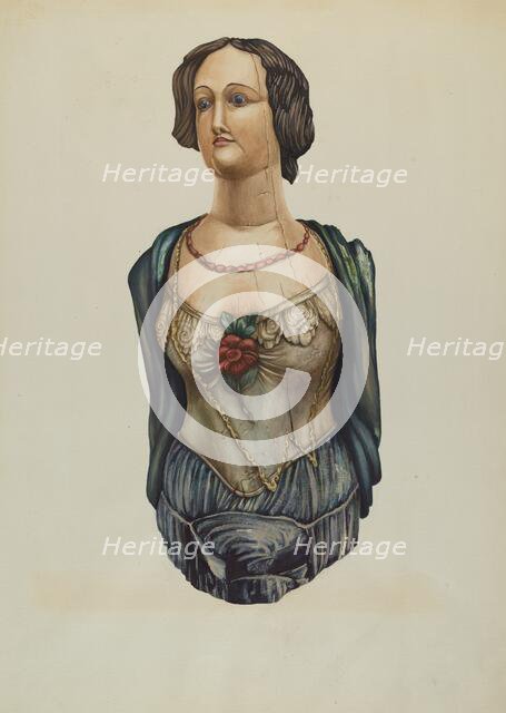 Figurehead: "Emma", c. 1938. Creator: Molly Bodenstein.