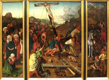 Raising of the Cross, c1480-1500. Creator: Copy after Master of the Stötteritz Altar.