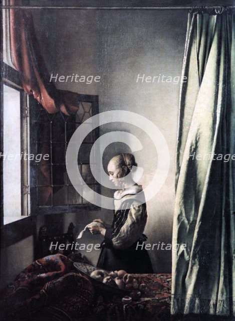'Girl Reading a Letter at an Open Window', c1657. Artist: Jan Vermeer