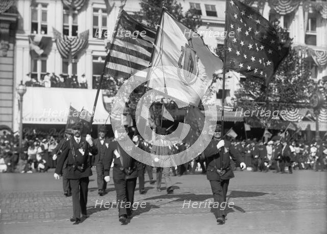Preparedness Parade - G.A.R. Units in Parade, 1916. Creator: Harris & Ewing.