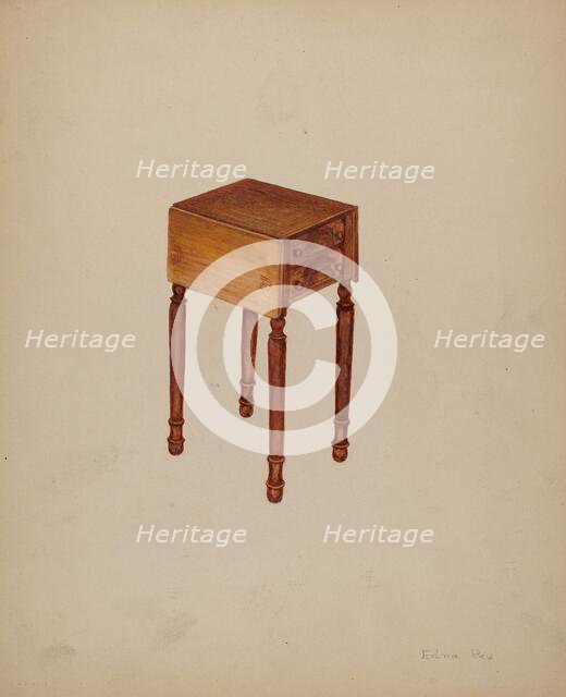 Sewing-table, 1935/1942. Creator: Edna C. Rex.