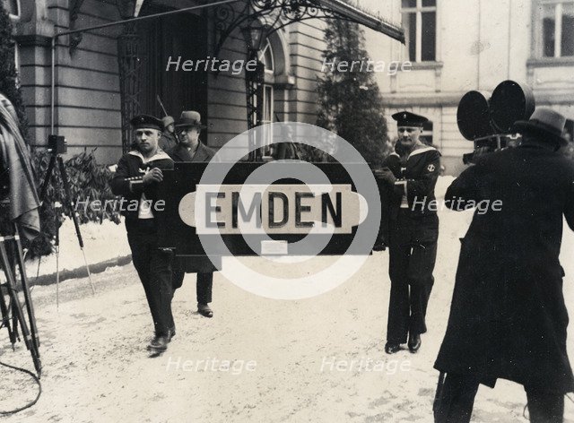 Presentation of the  Emden - sign  to Hindenburg, c1930s. Artist: Unknown.