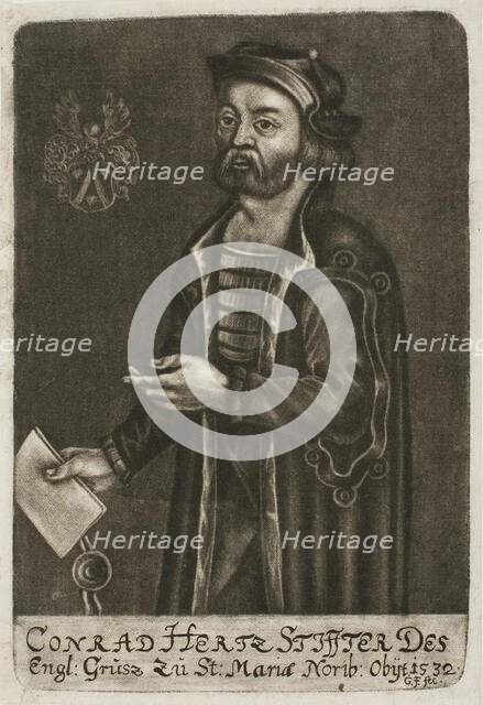 Conrad Hertz, Stiffter, n.d. Creator: Georg Fennitzer.