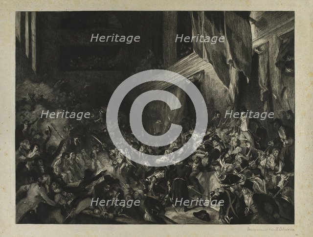 François Antoine de Boissy d'Anglas saluting Jean Féraud's head during the Prairial uprising, .