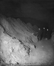 Heaps of earth - Mammoth Cave, Edmondson County, Kentucky, c1893. Creator: Frances Benjamin Johnston.