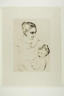 A Mother's Joy, 1902. Creator: Edvard Munch.