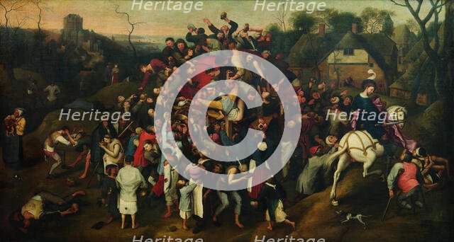 The Wine of Saint Martin's Day. Creator: Brueghel, Pieter, the Younger (1564-1638).