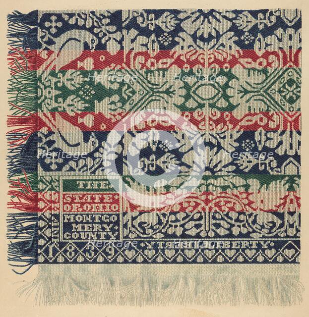 Coverlet, c. 1938. Creator: Therkel Anderson.