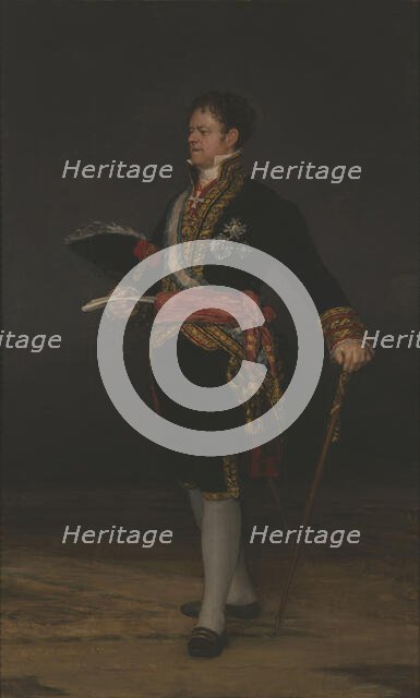 Portrait of José Miguel de Carvajal-Vargas, 2nd Duke of San Carlos, 1815. Creator: Goya, Francisco, de (1746-1828).