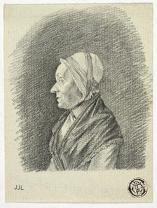 Profile of Old Woman in Cap, n.d. Creator: Pieter Gaal.