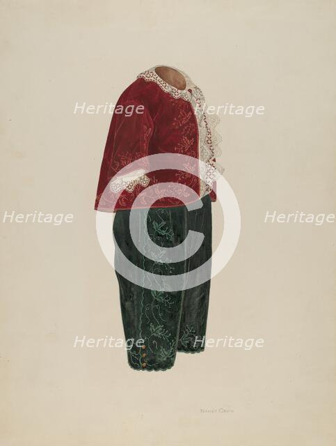 Boy's Suit, 1935/1942. Creator: Nancy Crimi.