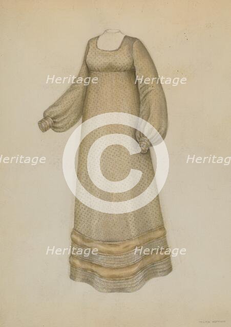 Dress, c. 1936. Creator: Melita Hofmann.