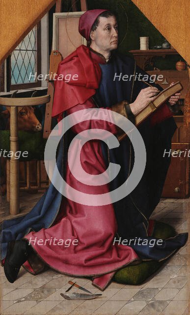 Saint Luke Drawing the Virgin, 15th century. Creator: Goes, Hugo, van der (1435-1482).