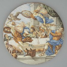 Tondo with a mythological scene, c1760. Creator: Carmine Gentile.