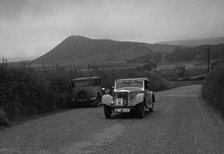 1937 Riley Lynx on Welsh rally driven by M.G.Shorey Artist: Unknown.