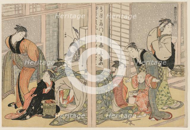 Elegant Pleasures of the Four Seasons, c. 1782. Creator: Kitagawa Utamaro (Japanese, 1753-1806), attributed to.