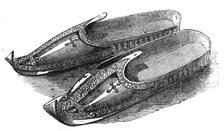 Relics from Abyssinia: silver slippers of the Abuna, 1868. Creator: Unknown.