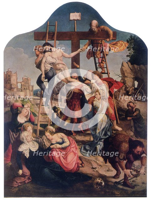 'The Descent from the Cross', c1520. Artist: Jan Gossaert