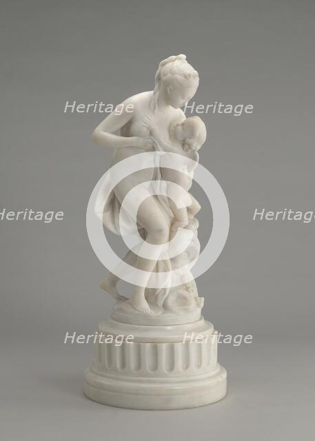 Venus and Cupid, model c. 1770s, carved early 19th century. Creator: Unknown.
