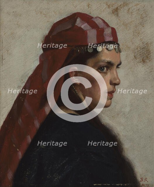 Young Woman, 1878. Creator: Benedicte Scheel.