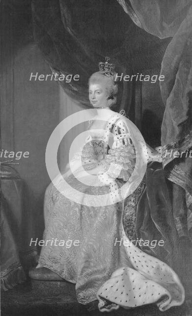 Queen Charlotte Sophia of Mecklenburg-Strelitz. Wife of George III, 1738-1792. Creator: Sir Joshua Reynolds.