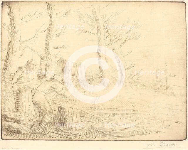 Wheelwright (Un charron). Creator: Alphonse Legros.