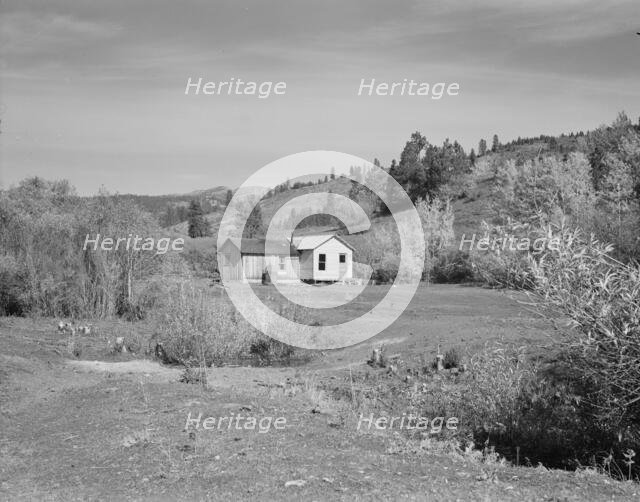 Home of Claude Kanady, president of the Ola self-help sawmill co-op, Gem County, Idaho, 1939. Creator: Dorothea Lange.